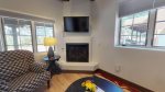 Gas fireplace and Smart TV
